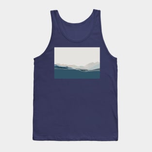 blue north shore mountainscape Tank Top